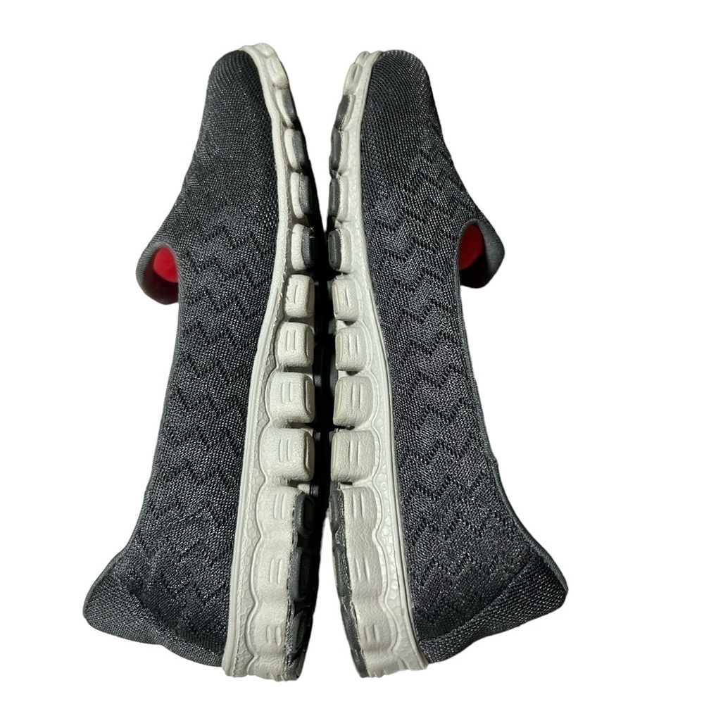 Skechers Charcoal Gray Knit Memory Foam Women’s Comfort Shoes Flats Sz 6 - Picture 5 of 6